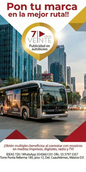 Pon tu marca en la mejor ruta con 720 ideas