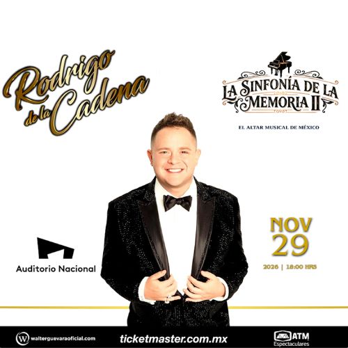 Rodrigo de la Cadena se presenta en el auditorio Nacional