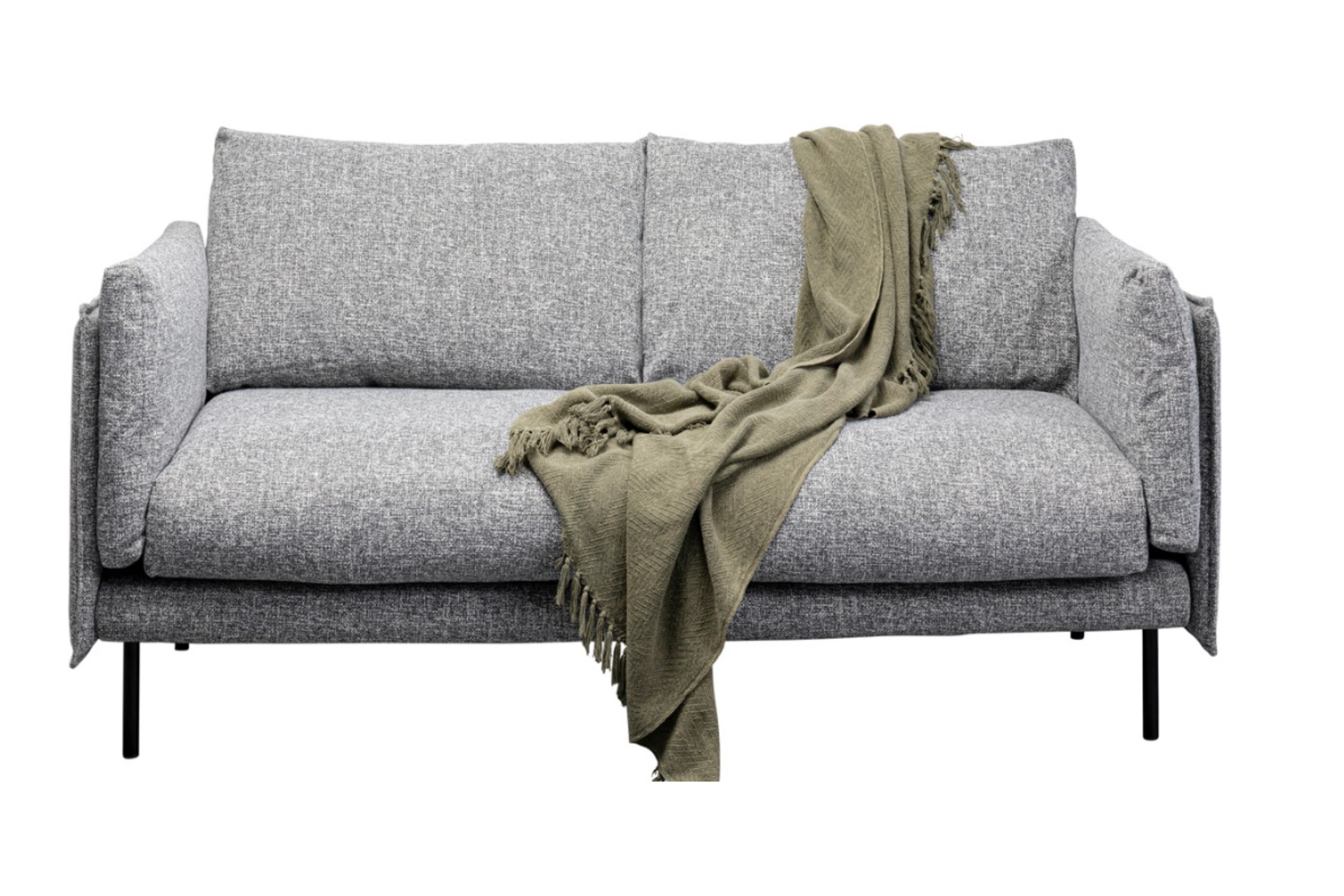 El sofá Pola en gris ofrece una solución versátil que se adapta a distintos estilos de decoración, combinando funcionalidad y diseño.