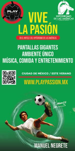 Vive la pasión con pantallas gigantes en el hipódromo de las Américas con Manuel Negrete